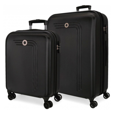 JOUMMA BAGS, Movom Riga Black, Sada luxusných ABS cestovných kufrov 70cm/55cm, 5999561
