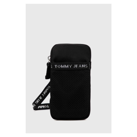 Obal na mobil Tommy Jeans čierna farba Tommy Hilfiger