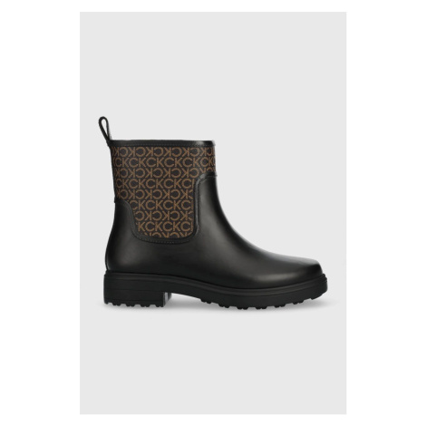 Gumáky Calvin Klein Rain Boot dámske, čierna farba