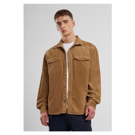 Corduroy Classic Long Sleeve Camel Shirt