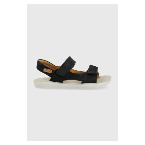 Detské semišové sandále Pom D'api tmavomodrá farba Shoo Pom