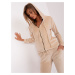 Light beige velour set with trousers by Melody
