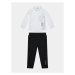 Karl Lagerfeld Kids Súprava košeľa a športové šortky Z98149 M Čierna Regular Fit