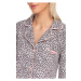 Dámska nočná košeľa 15446 - 271 sivá / ružová so vzorom - Vamp šedá s růžovou