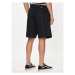 Converse Športové kraťasy M Woven Short 10024609-A01 Čierna Regular Fit