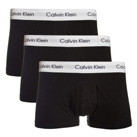 CALVIN KLEIN-CK LOW RISE TRUNKS-3 pack Black Čierna