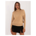 Light brown turtleneck sweater