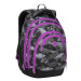 BAGMASTER - Študentský batoh ENERGY 9 A VIOLET/GRAY/BLACK