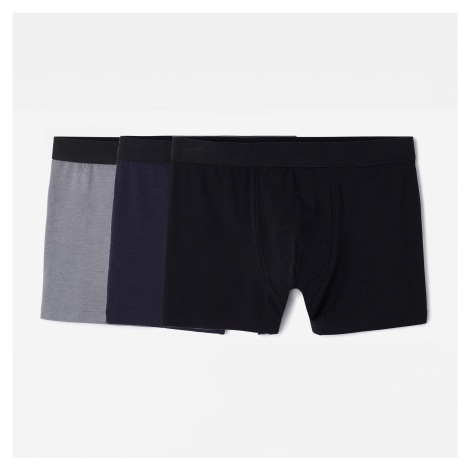 Pánske bavlnené boxerky čierno-sivo-modré 3 ks DOMYOS