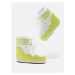 Dámske nízke zimné topánky MOON BOOT MB ICON LOW NYLON BA01 CYBER LIME WHITE