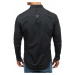 Čierna pánska elegantná košeľa s dlhými rukávmi BOLF 5777