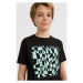 O'Neill CHECKER T-SHIRT Chlapčenské tričko, čierna, veľkosť
