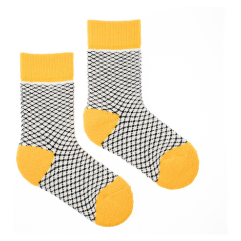 Detské vlnené ponožky merino Vlnáč Slnko Fusakle