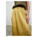 Plisovaná midi sukňa v zlatej farbe ZOOT.lab Nova