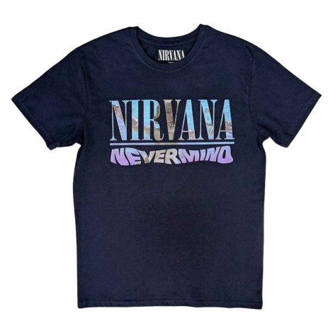 Nirvana Tričko Nevermind Navy Blue