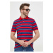 Bavlnené polo tričko Polo Ralph Lauren červená farba, vzorované