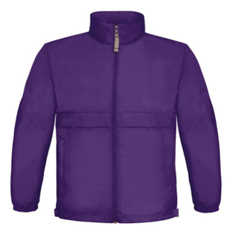 B&amp;C Jacket Sirocco Detská jarná bunda JK950 Purple B&C