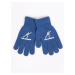 Yoclub Kids's Boys' Five-Finger Gloves RED-0012C-AA5A-014