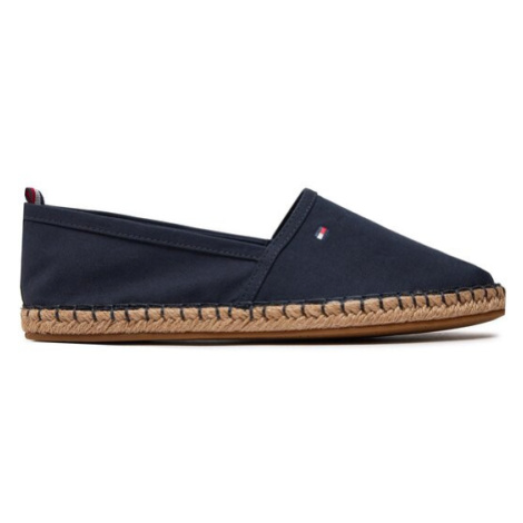 Tommy Hilfiger Espadrilky Basic Tommy Flat Espadrille FW0FW06497 Tmavomodrá