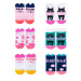 Yoclub Kids's Cotton Baby Girls' Socks Patterns Colors 6-pack SKC/3D-EARS/6PAK/GIR/001