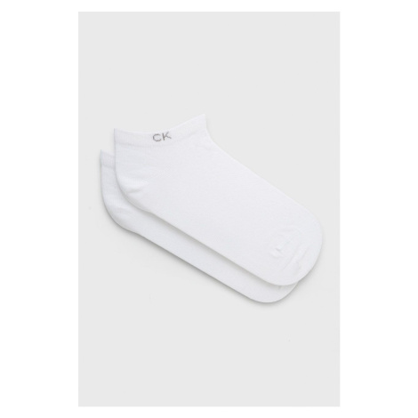 Ponožky Calvin Klein dámske, biela farba, 701218772