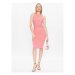 Guess Úpletové šaty Ernestine W3GK25 KBPF0 Ružová Slim Fit