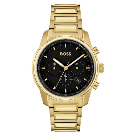 BOSS Analógové hodinky  zlatá / čierna / biela Hugo Boss
