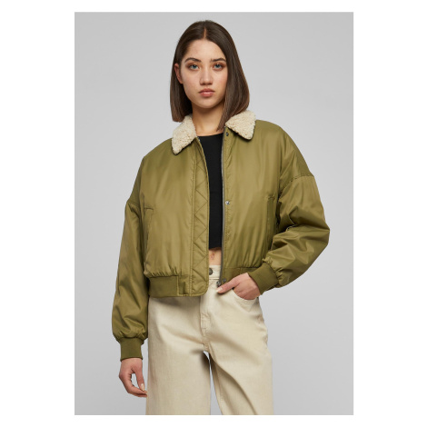 Women's Pilot Bomber Jacket Tiniolive/Sand Urban Classics