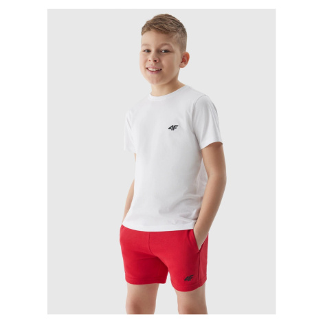 4F Boys' Tracksuit Shorts - Red