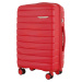 Červená 3dielna sada kufrov Wings MUR01 3, Set of 3 Wings POLIPROPYLEN suitcases L,M,S Wine Red