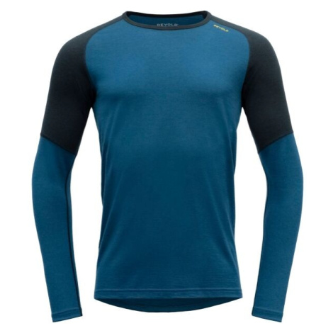 Devold JAKTA MERINO 200 SHIRT MAN Pánske merino tričko, modrá, veľkosť
