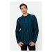 Trendyol Black Men's Regular Fit Crewneck Knitwear Knitwear Sweater