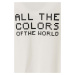 Detská bavlnená košeľa s dlhým rukávom United Colors of Benetton biela farba, s potlačou