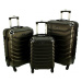 Čierny odolný cestovný kufor do lietadla &quot;Premium&quot; - veľ. M