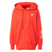 Nike Sportswear Tepláková bunda  oranžovo červená / biela