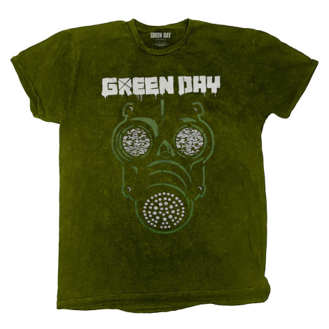 Green Day tričko Gas Mask Zelená