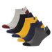 DEFACTO Men's 5-Piece Cotton Booties Socks