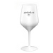 PŘEMLUVILA MĚ - bílá nerozbitná sklenice na víno