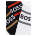 Súprava troch párov pánskych ponožiek v čiernej a bielej farbe Hugo Boss