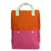 Sticky Lemon  Colourblocking Backpack - Gravel Orange  Ruksaky a batohy Oranžová