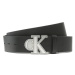Calvin Klein Jeans Pánsky opasok Monogram Lthr Belt 40mm K50K510468 Čierna