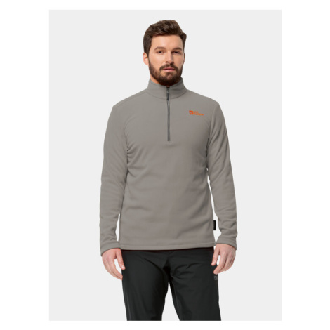 Jack Wolfskin Fleecová mikina Taunus Hz 1709522 Sivá Regular Fit