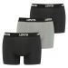Pánske boxerky 3Pack 37149-0666 black/grey - Levi's