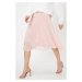 Koton Women Pink Pleated Skirt
