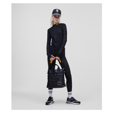 Mikina Karl Lagerfeld Athleisure Technical Zip Up Čierna
