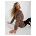 Basic brown long-sleeved sweatshirt