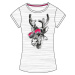 Girls' cotton T-shirt Kilpi MALGA-JG White