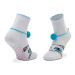 Rainbow Socks Súprava 3 párov vysokých dámskych ponožiek Cat Socks Box White Grey Black Čierna