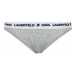 KARL LAGERFELD Súprava 2 kusov klasických nohavičiek Logo Set 211W2127 Sivá