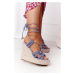 PS1 Blue Run the World Wedge Sandals